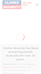 Mobile Screenshot of clarkesecurity.com.au